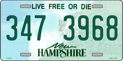 NH license plate 3473968