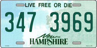 NH license plate 3473969