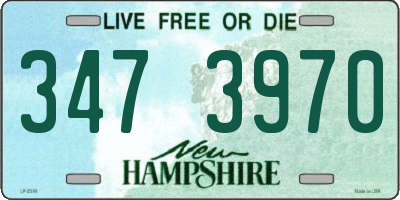 NH license plate 3473970