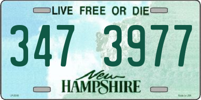NH license plate 3473977