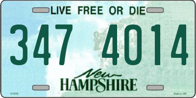 NH license plate 3474014