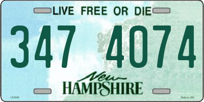 NH license plate 3474074