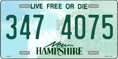 NH license plate 3474075