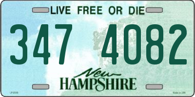 NH license plate 3474082