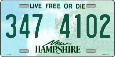 NH license plate 3474102