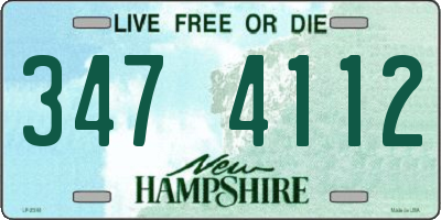NH license plate 3474112