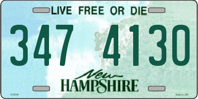 NH license plate 3474130