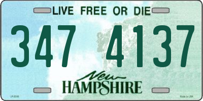 NH license plate 3474137