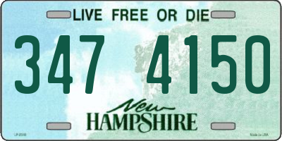 NH license plate 3474150