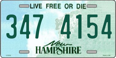 NH license plate 3474154