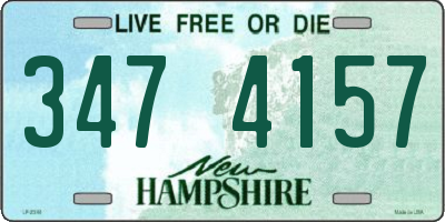 NH license plate 3474157