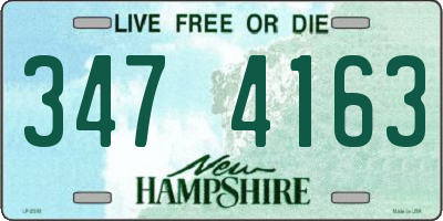 NH license plate 3474163