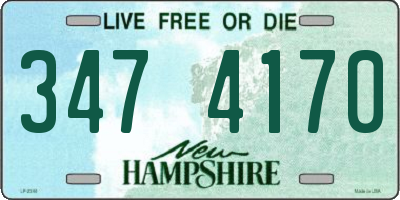 NH license plate 3474170