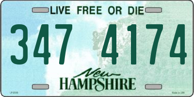 NH license plate 3474174