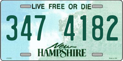 NH license plate 3474182