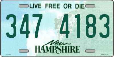 NH license plate 3474183