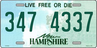 NH license plate 3474337