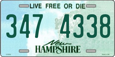 NH license plate 3474338
