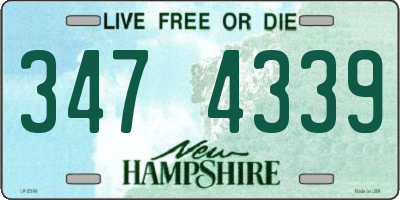 NH license plate 3474339