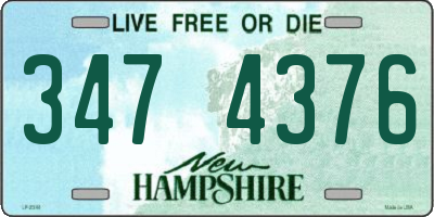 NH license plate 3474376