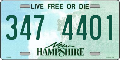 NH license plate 3474401
