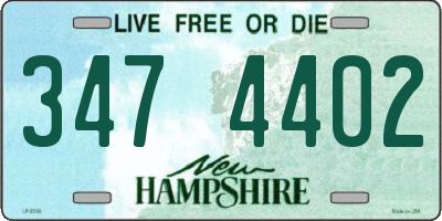 NH license plate 3474402