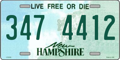 NH license plate 3474412