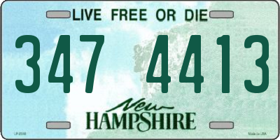NH license plate 3474413