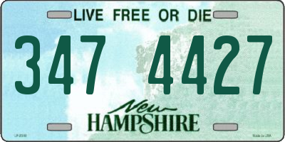 NH license plate 3474427