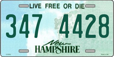 NH license plate 3474428