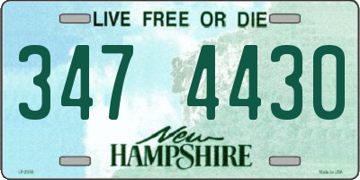 NH license plate 3474430