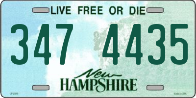 NH license plate 3474435
