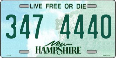 NH license plate 3474440