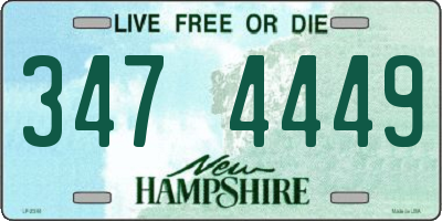 NH license plate 3474449