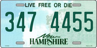 NH license plate 3474455