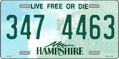 NH license plate 3474463