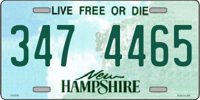 NH license plate 3474465