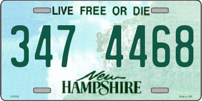 NH license plate 3474468