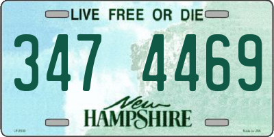 NH license plate 3474469