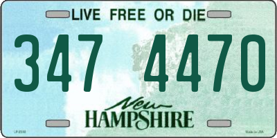 NH license plate 3474470