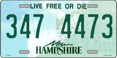 NH license plate 3474473