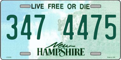 NH license plate 3474475