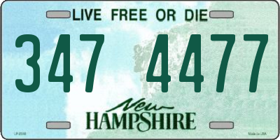 NH license plate 3474477
