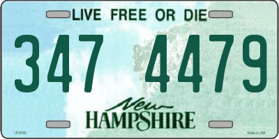 NH license plate 3474479