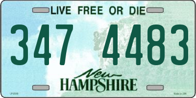 NH license plate 3474483