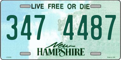 NH license plate 3474487