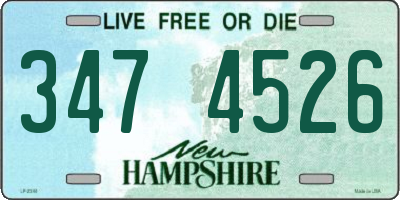 NH license plate 3474526