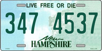 NH license plate 3474537