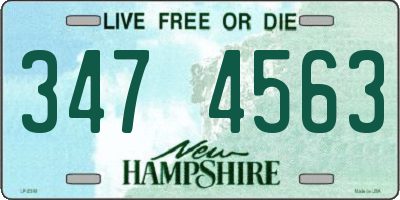 NH license plate 3474563