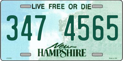 NH license plate 3474565